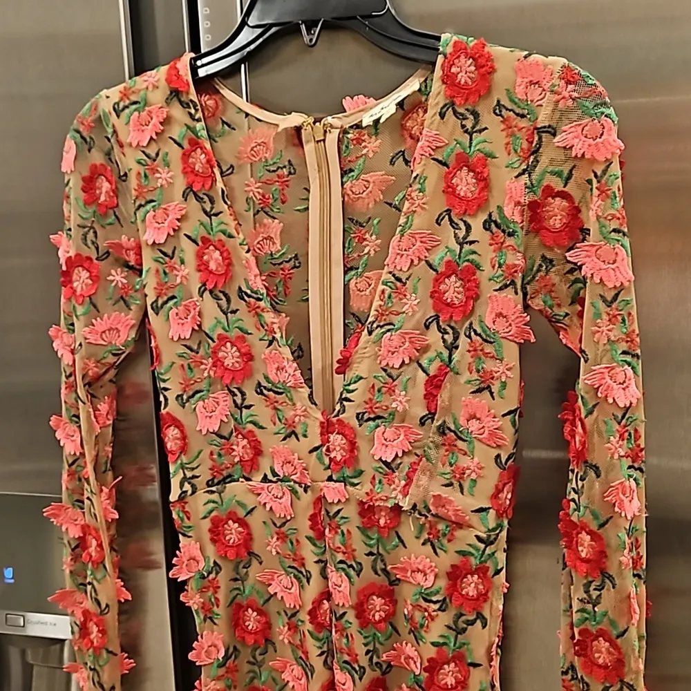 💕FOR LOVE & LEMONS💕 Amelia Textured Midi Dress ~ Rosebud XS - Image 13