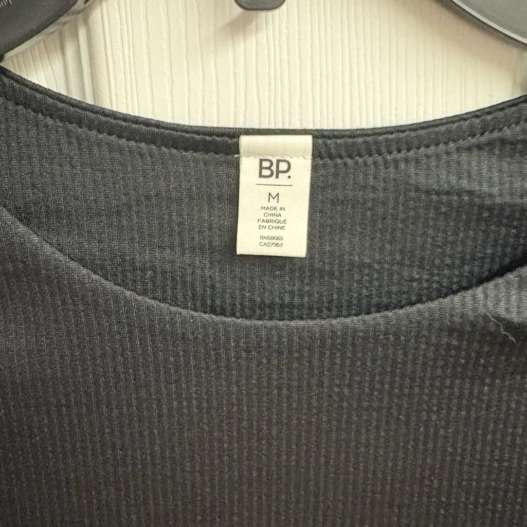 NWT BP. Black Ribbed Thong Bodysuit Size Medium - Image 4