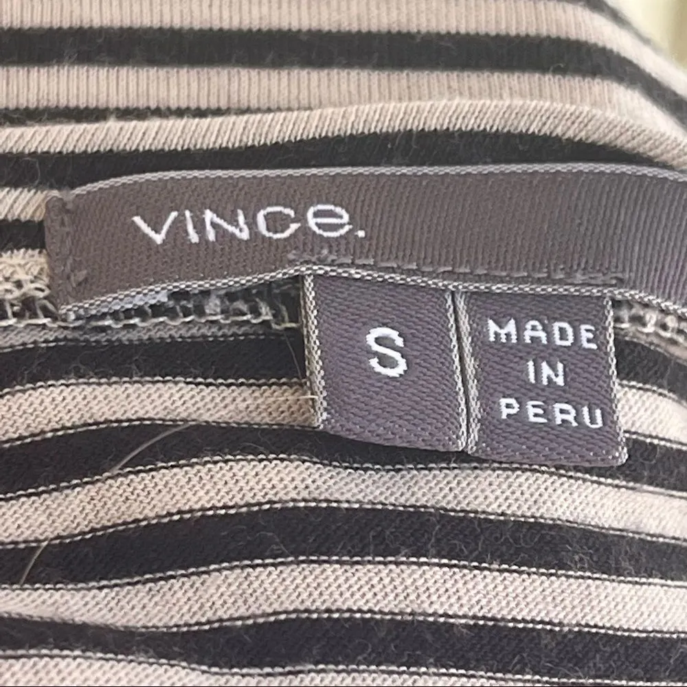 Vince Navy/ White Striped Modal Blend Longline Top S - Image 5