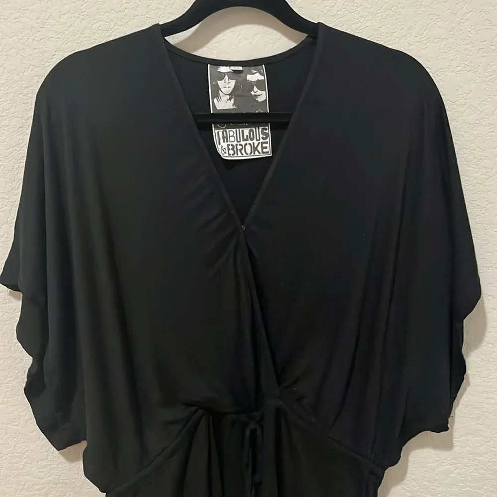 YOUNG FABULOUS & BROKE Classic Black Romper, Size XS - Image 3
