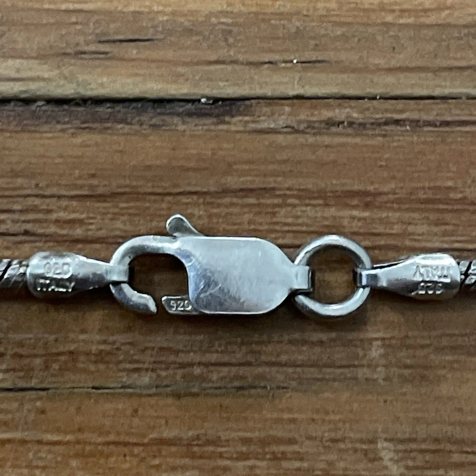 Karizia Sterling Silver Snake Chain Necklace 20" Marked KA 1772 Italy 925 - Image 9