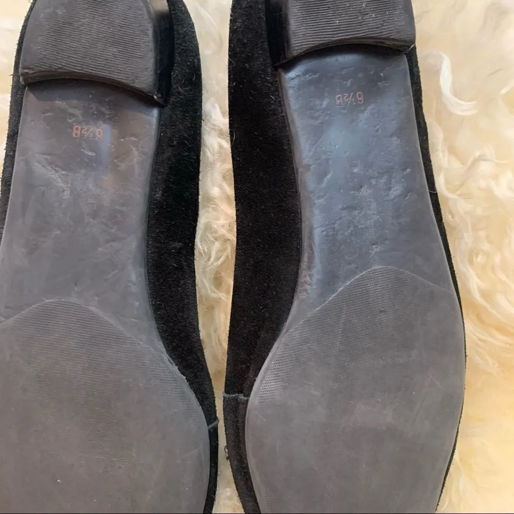 Talbots Black Suede Pointed Toe Loafer - Image 4