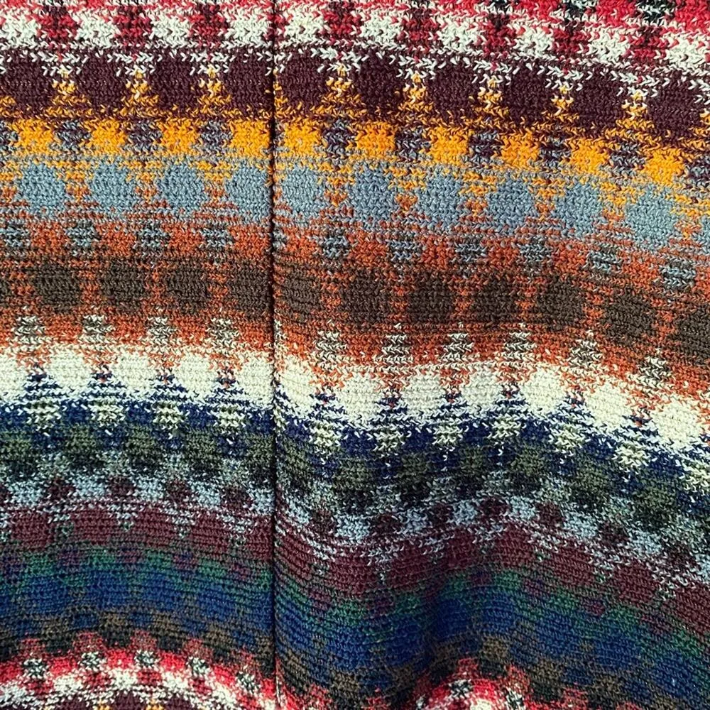 Gemini USA Vintage Knit Boho Retro Shirt size XXL made in USA Brown - Image 5