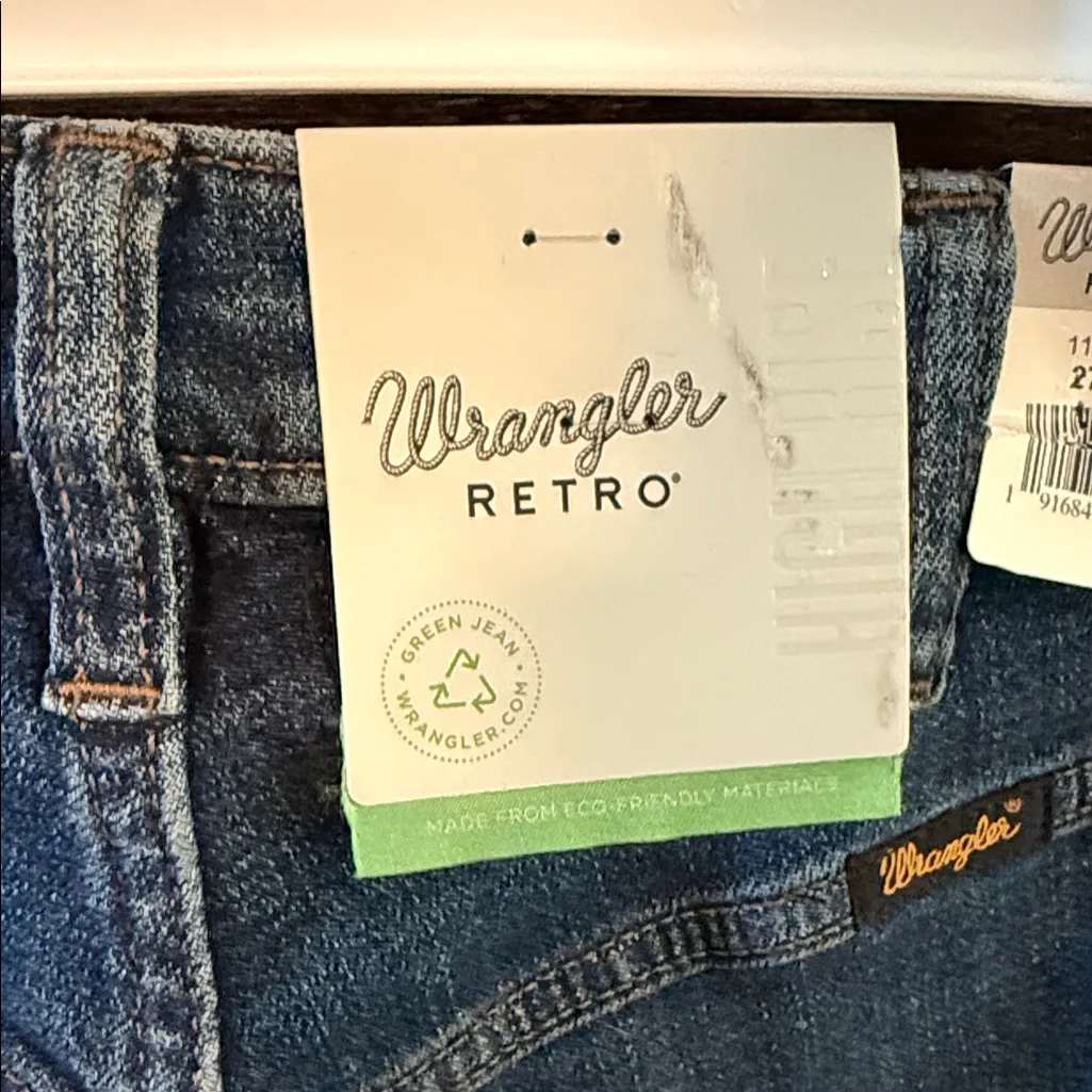 Wrangler retro bell bottom jeans Blue Size 27 - Image 5