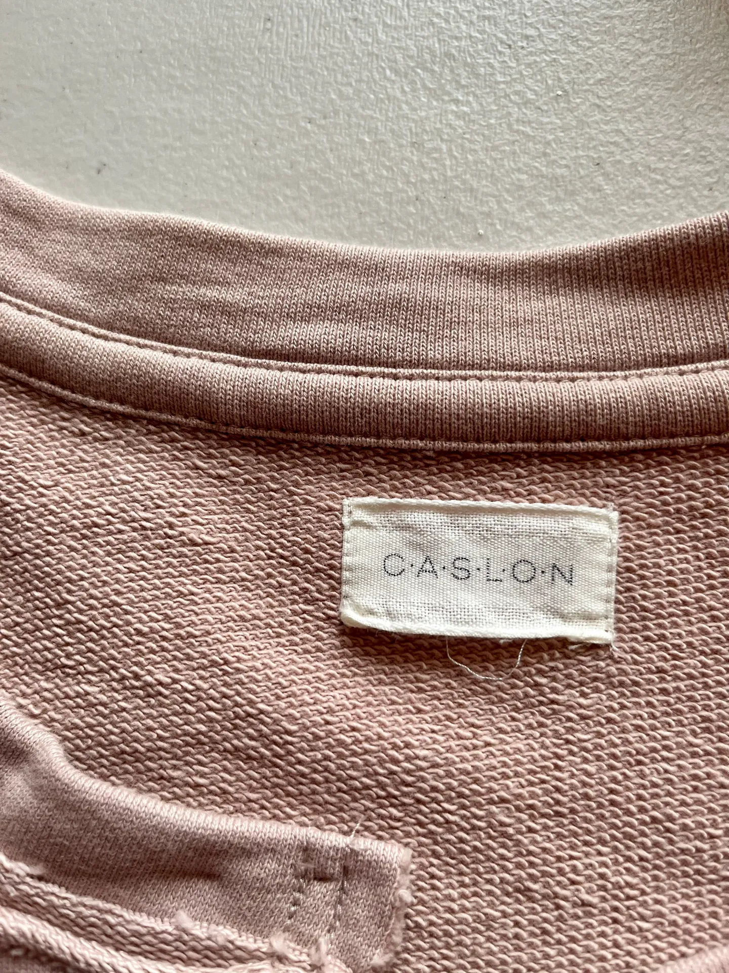 Womens Caslon Blush Pink V Neck Open Cardigan L - Image 6