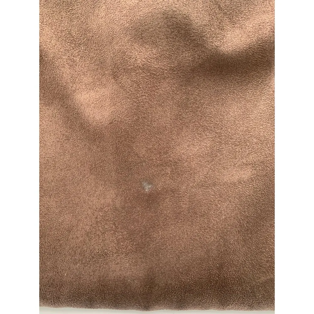 Brown Sag Harbor Shoulder Bag With Patent Leather Trim & Dual Handles - Image 12