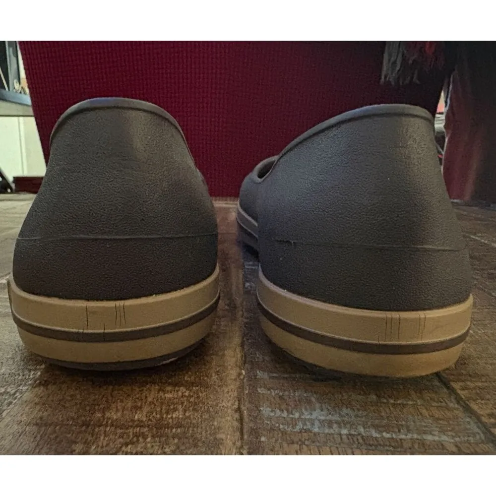 Ladies Crocs Flat Ballerina Crocband Slip-On Casual Flats Brown Size 6 - Image 7