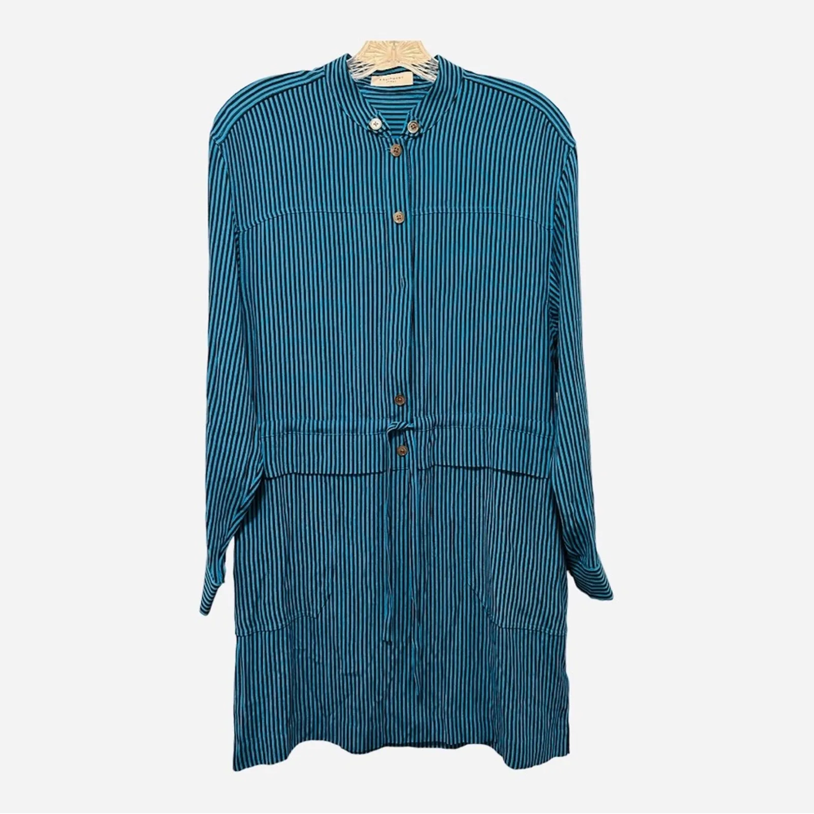 Equipment Lizza Striped Long‎ Sleeve Shirtdress Sz.4 NWT - Image 9