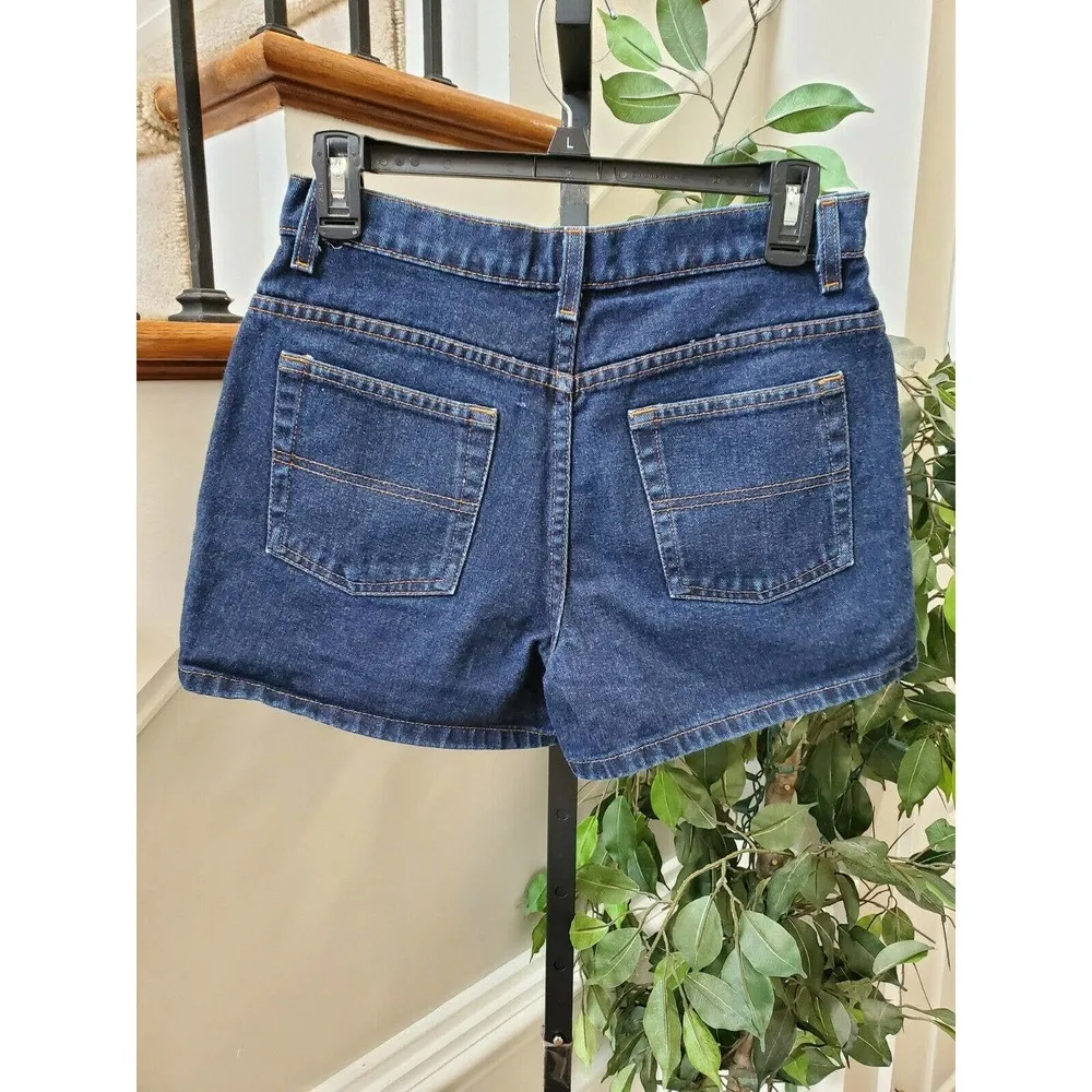 SO GSJC Women's Blue Denim 100% Cotton Pull on Casual Short Jeans Skirt Size 7 - Image 5