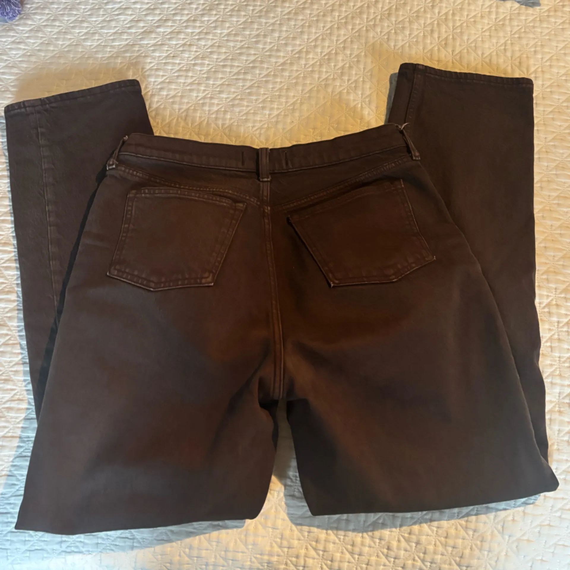 Abercrombie Curve Love Brown The 90s Straight Mid Rise Jean - Image 3