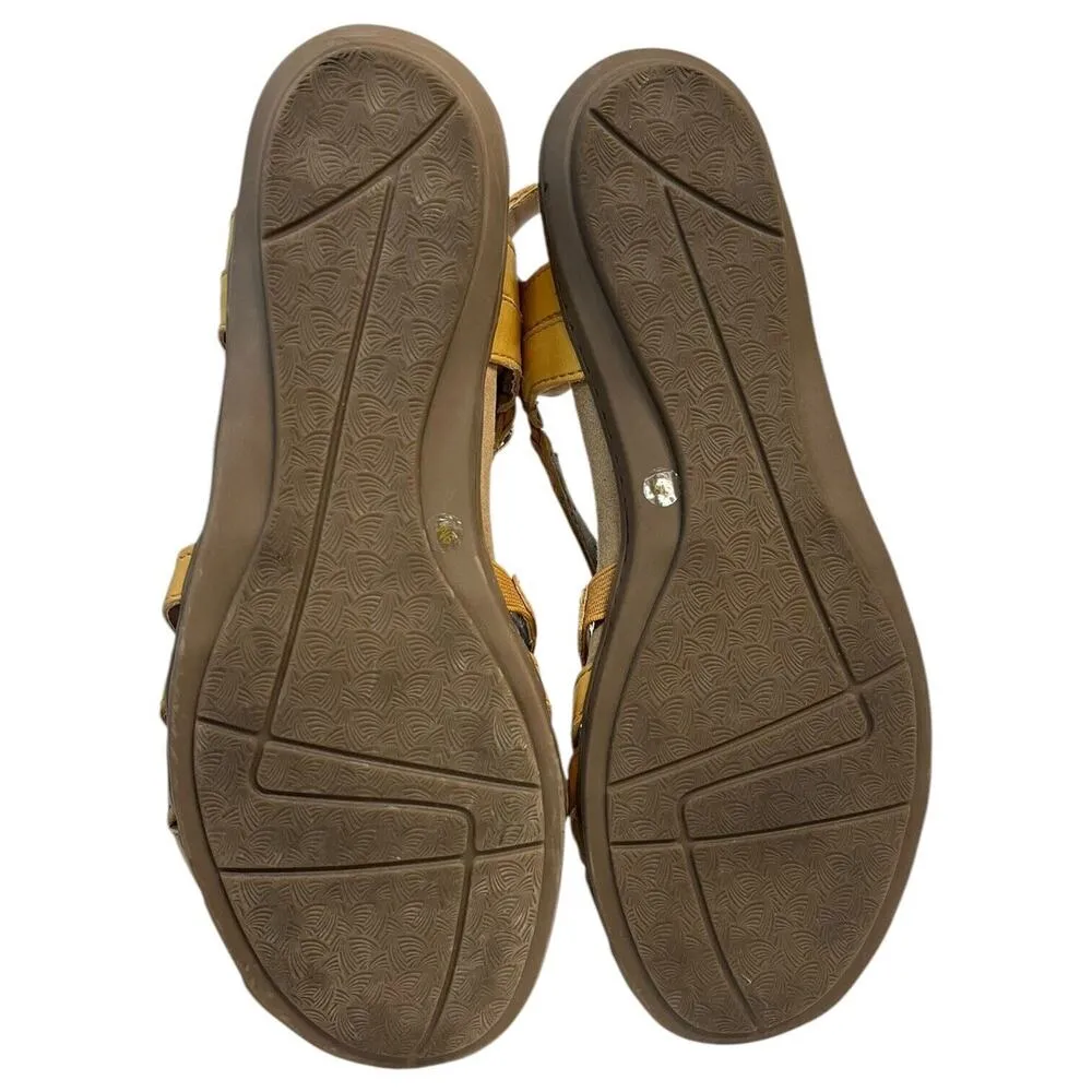 Earth Origins Shoes Womens 9M Belle Brielle Sandal Amber Slip On Yellow 2019S - Image 9