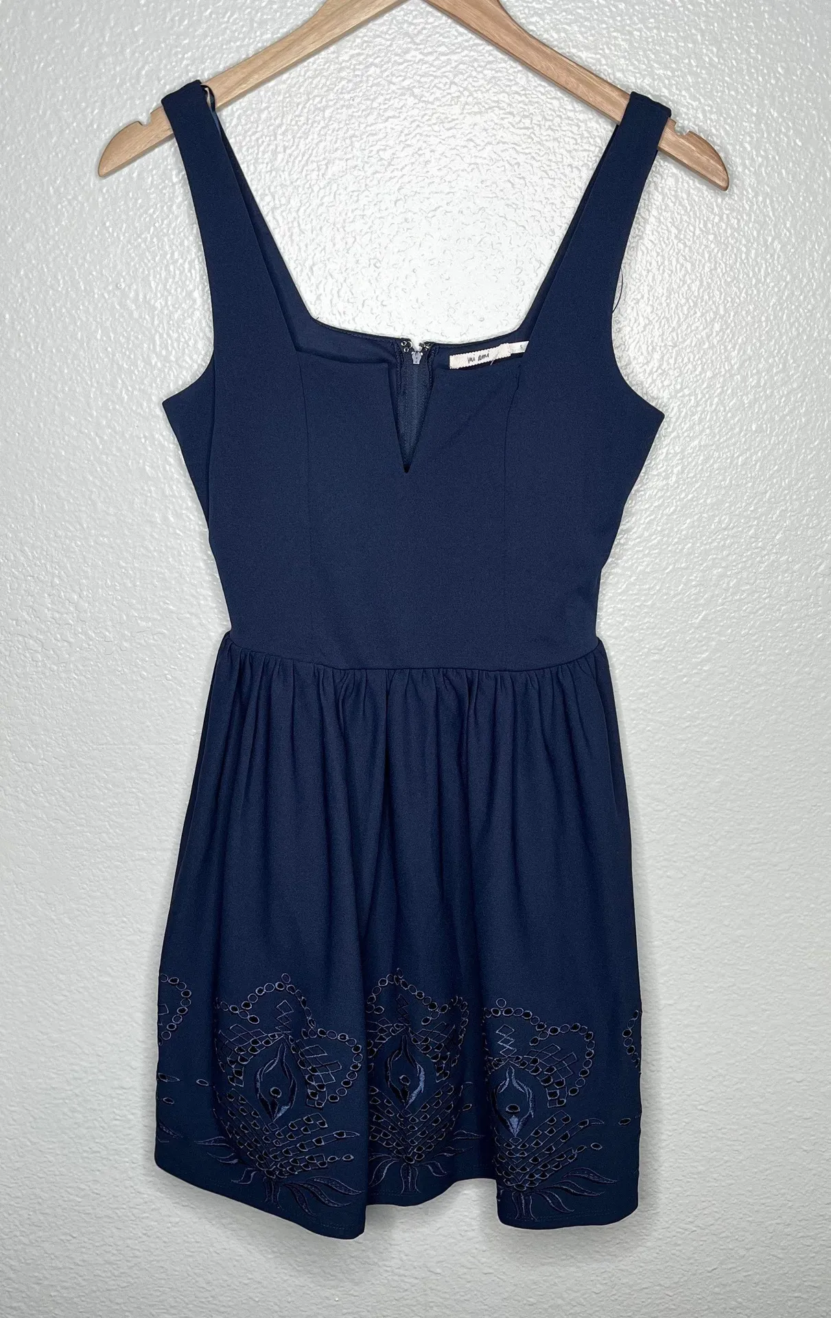 Francesca’s Miami blue eyelet trim dress size small - Image 1