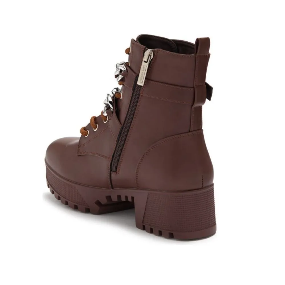 Cape Robbin Koda‎ Chainlink Lace Up Platform Boot Size 8 - Image 2