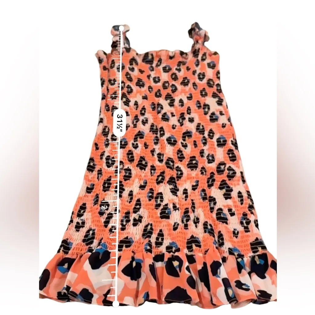 RTR Waverly Grey Sally Cheetah Leopard Print Orange Multicolor Mini Dress Sz M‎ Size M - Image 11