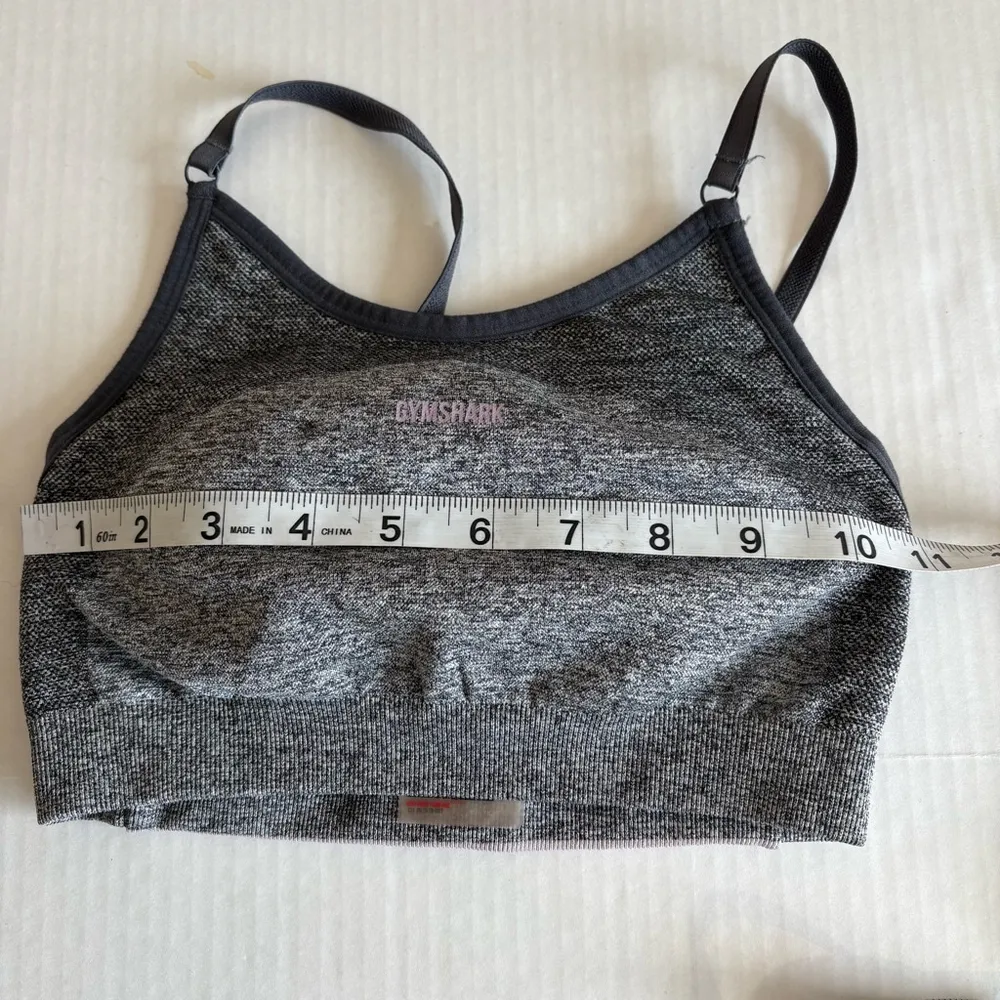 Gymshark FLEX STRAPPY SPORTS BRA gray pink XS - Image 5