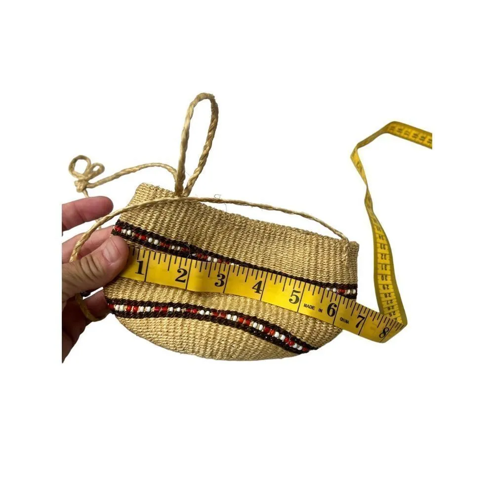 Mini woven handbag straw mini handbag Tan - Image 6