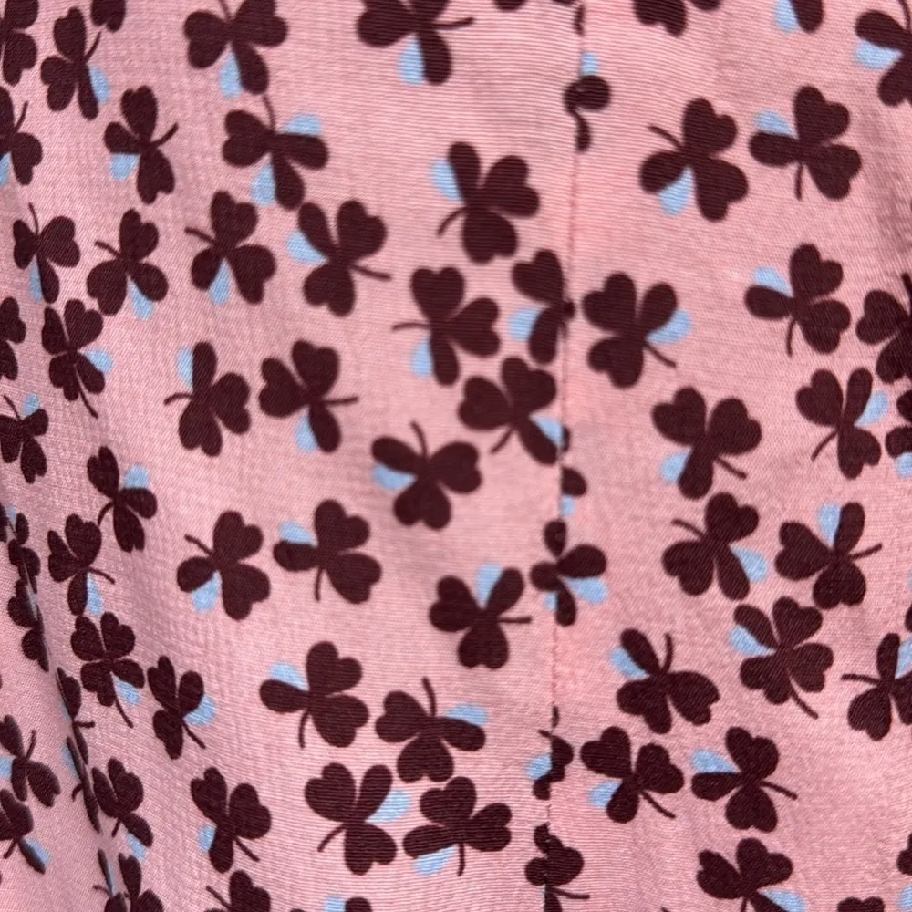 ALEXIS Loele Pink Off The Shoulder Clover Floral Choker Mini Dress Size Medium - Image 5