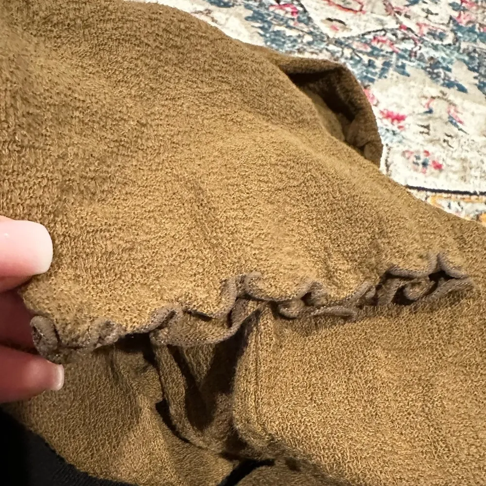 🔵 SALE 3/$25 MADEWELL TEXTURE & THREAD LONG SLEEVE SMOCKED RUFFLED MOCK NECK TOP - Image 6