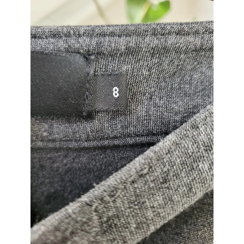 Calvin Klein Jeans Women's Gray Rayon Pull On Mid Rise Skinny Fit Dress Pant 8 - Image 4