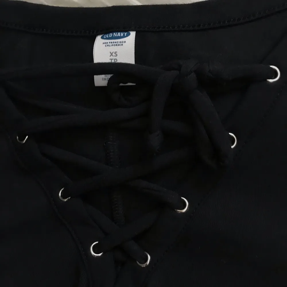 black lace-up swing dress - Image 5