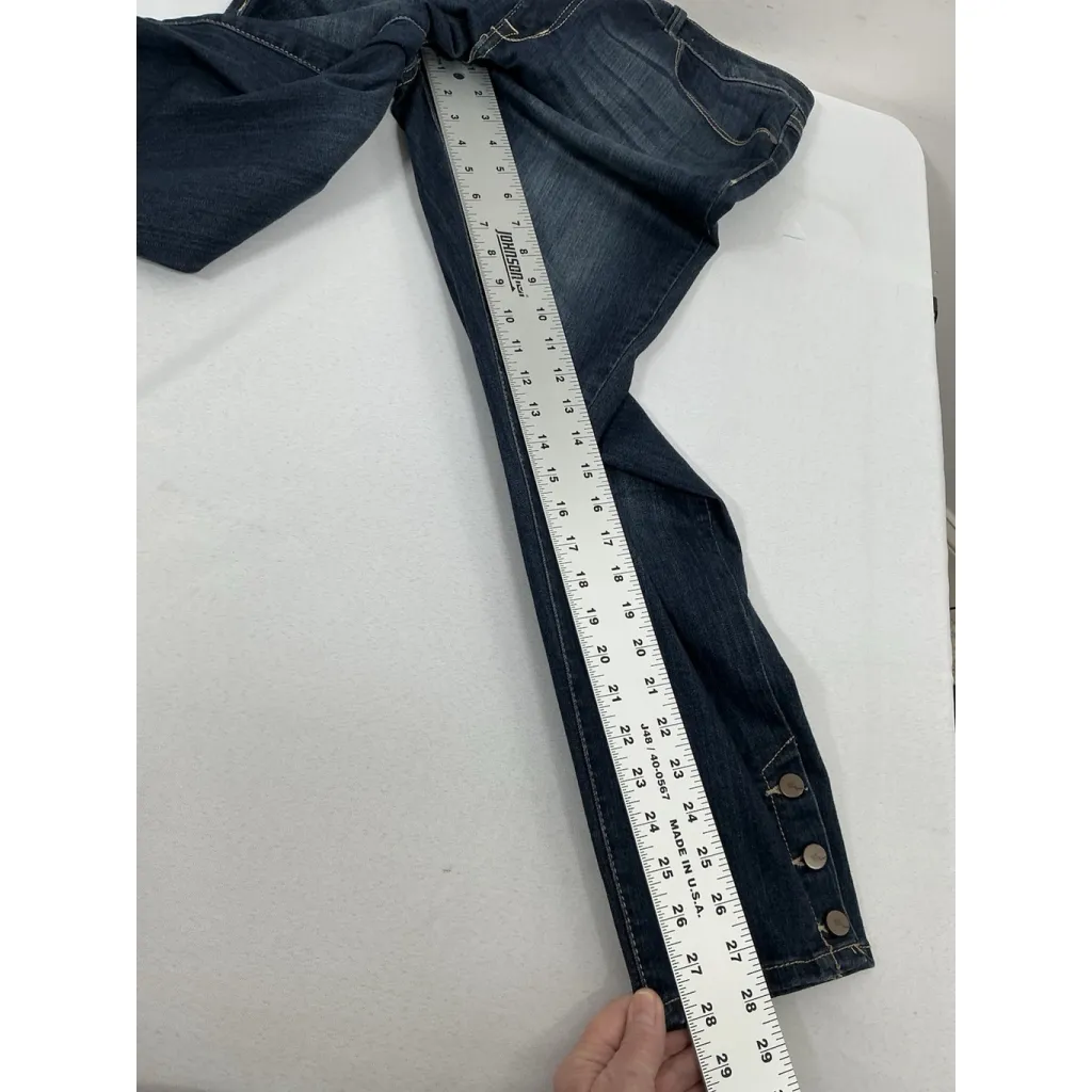Womans Excellent Condition 1822 Denim Blue Jeans 16 Button Accent 0086/W-2 - Image 8