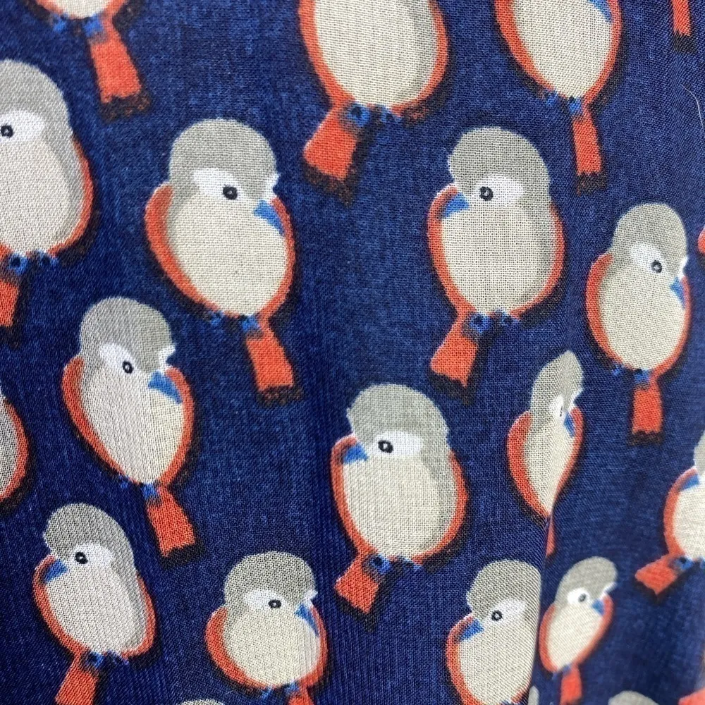 ⭐️YUMI Retro Styling Bird Print Cinched Waist Above Knee Dress - Image 3