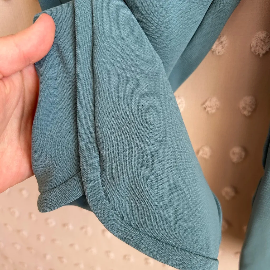 J. Crew Reese Tulip‎ Hem Pull On Joggers 8 Blue - Image 3