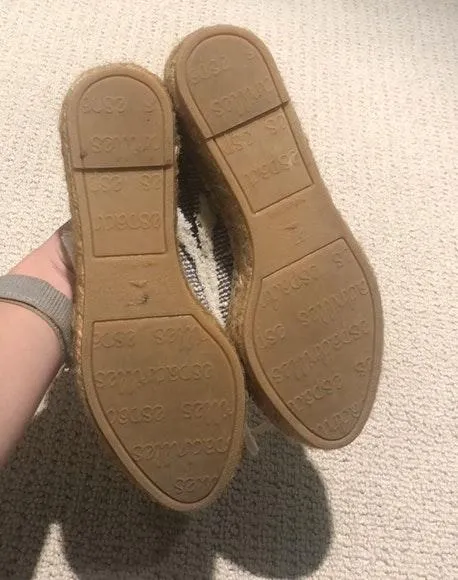 New Handmade Espadrilles From Spain Blue Size 7 - Image 7