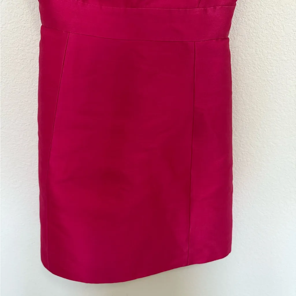 KATE SPADE Backless Mini Dress In Full Bloom Sweetheart Pink Cap Sleeve Size 4 - Image 5