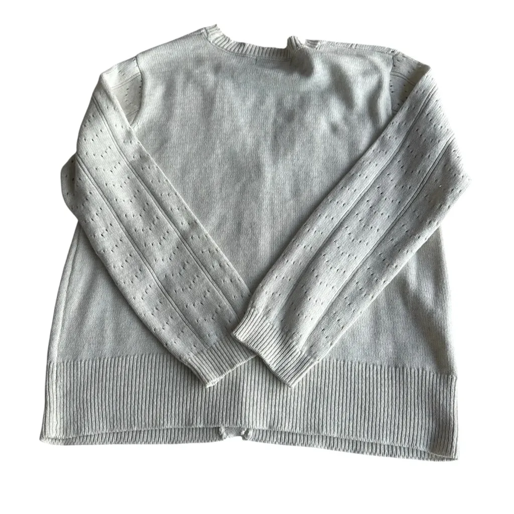 Witty Fox Women's Embroidery Flower Trim Cardigan Sweater size XL EUC - Image 6