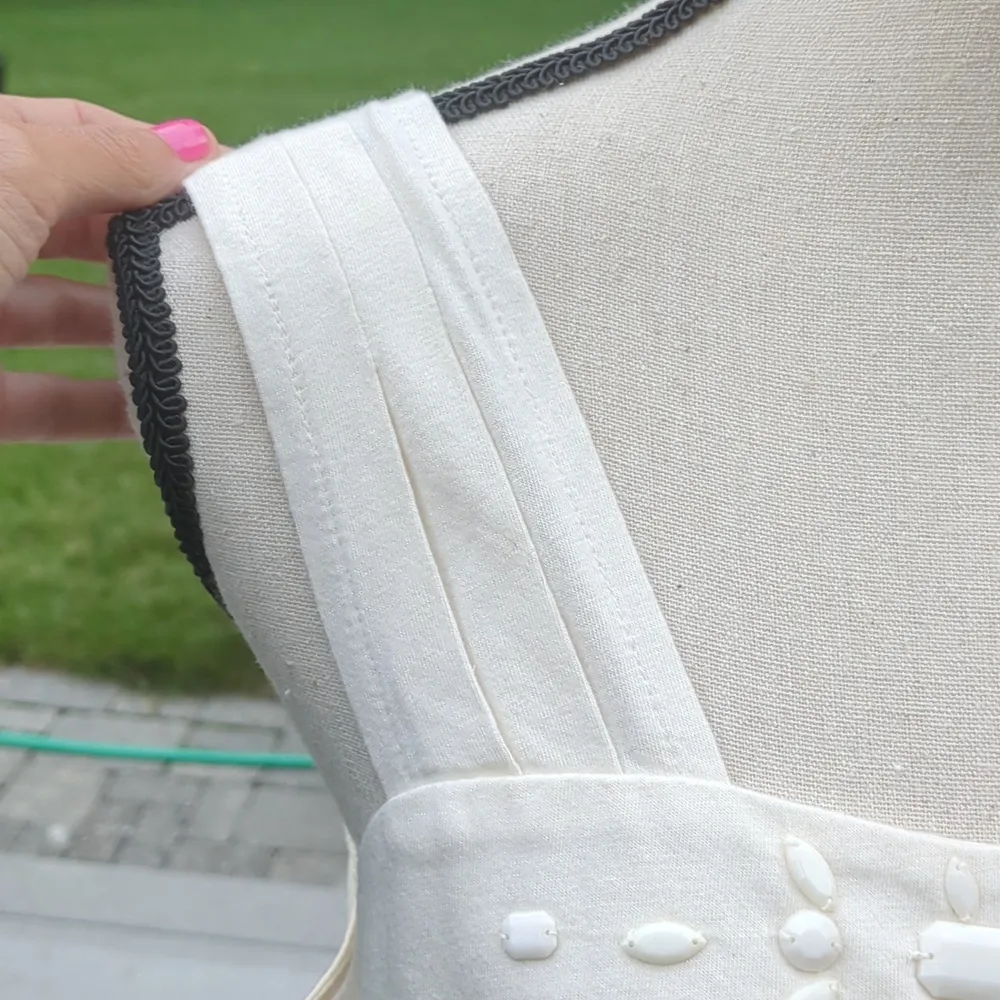 NWT A.N.A Jeweled Straight Neckline Sleeveless Top - Image 4