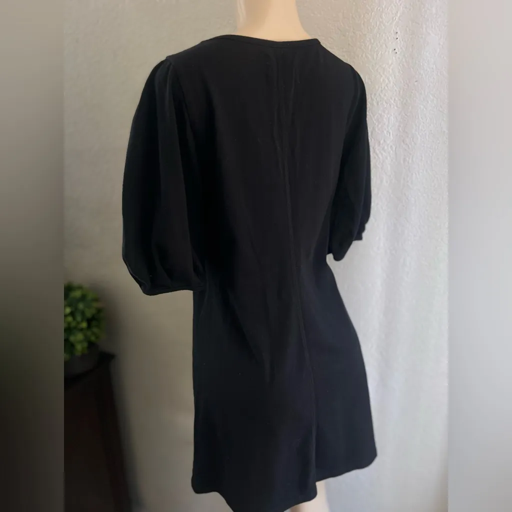 Anthropologie Velvet Graham Spencer Ignacia Black Structured Dress Sz  Small - Image 6