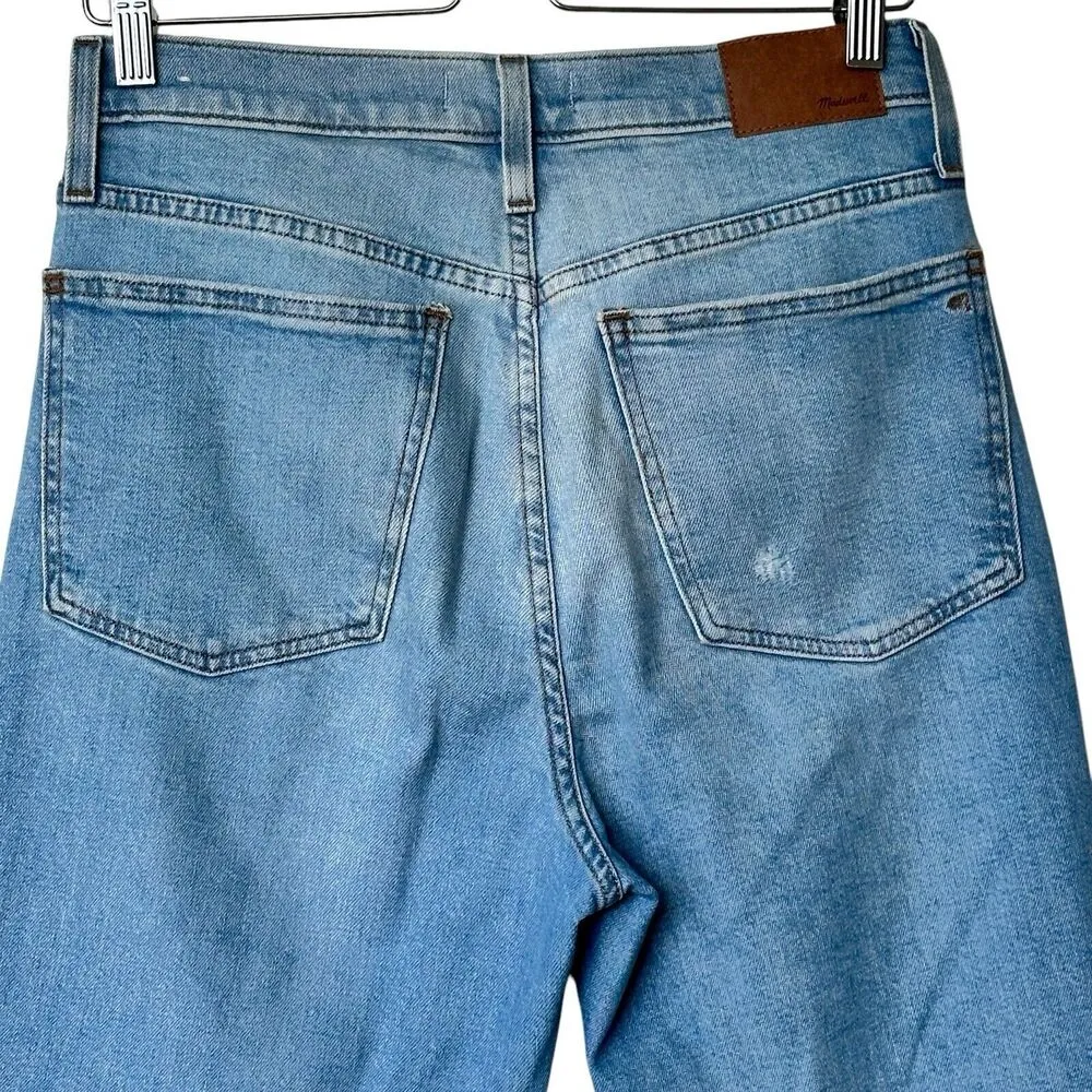 Madewell The Perfect Vintage Jean High Rise  Straight Distressed Size 28 - Image 9