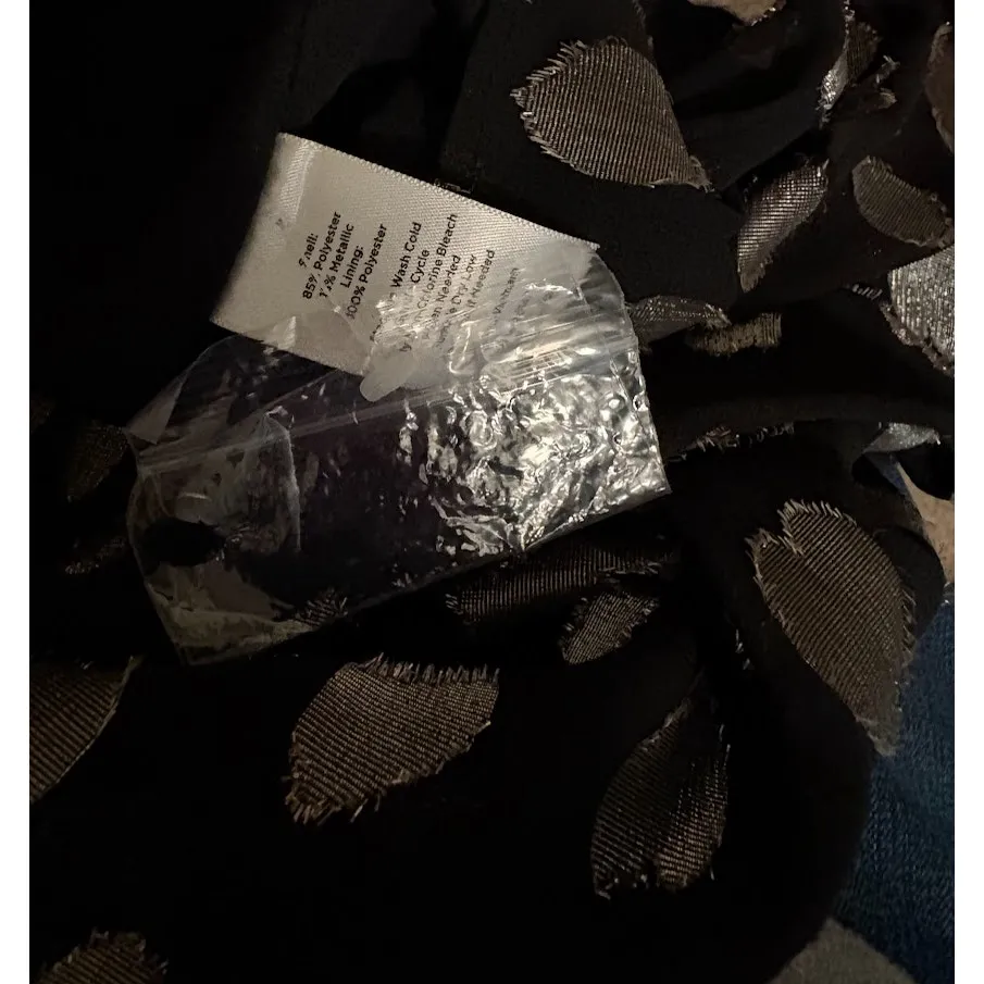 Talbots Gold & Black Animal Print Blouse - Petite 2X - NWOT - Image 9