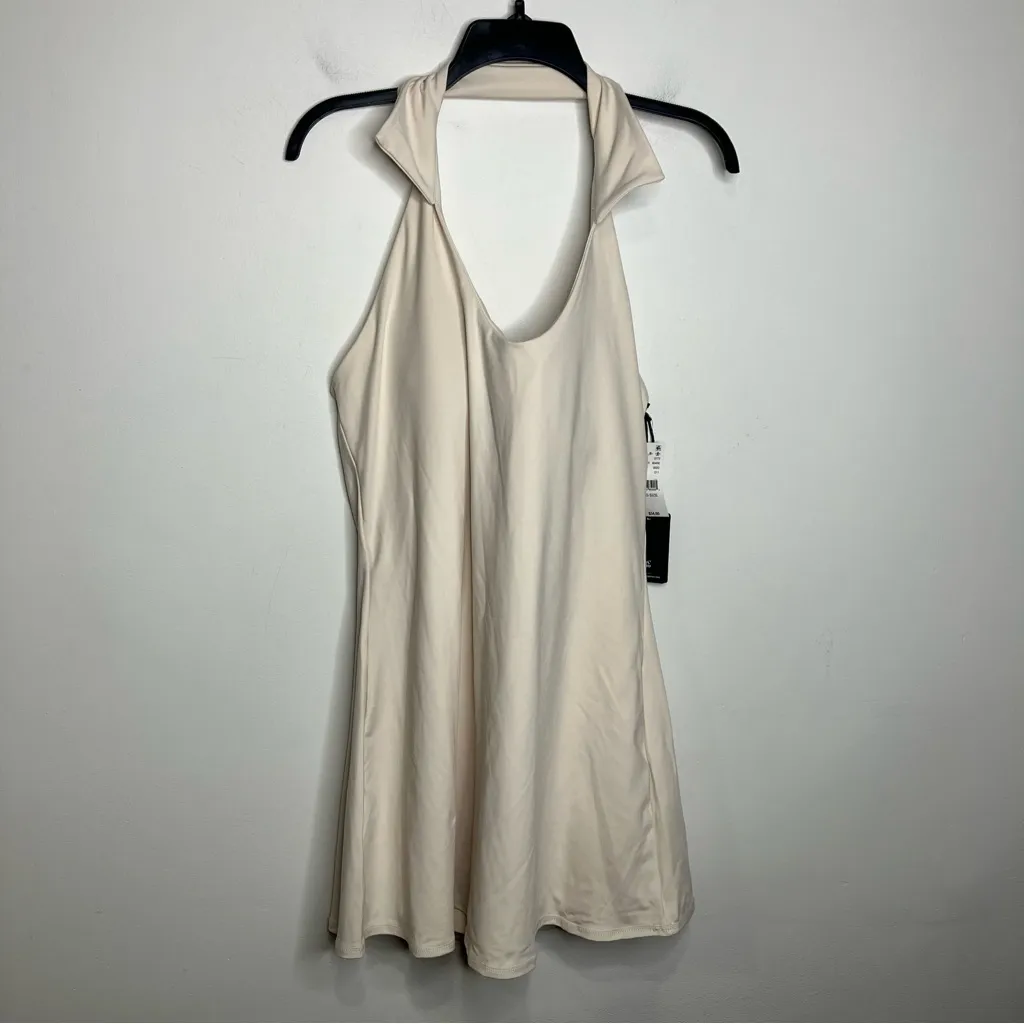 PAC 1980‎ whisper active putting mini dress skort ivory off white womens size XL - Image 4