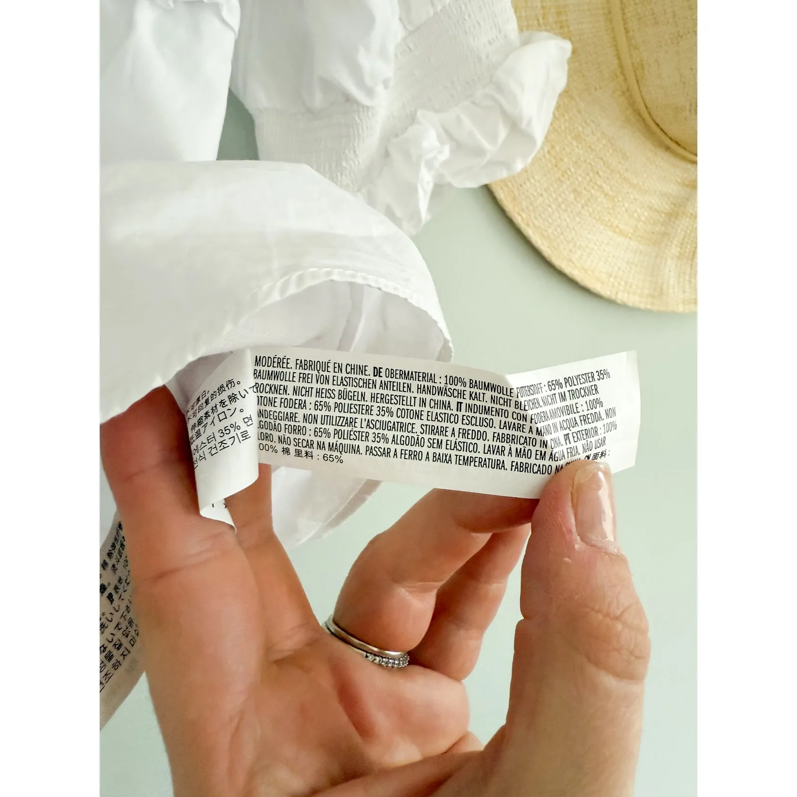 Tuckernuck | Hyacinth House | Palmer Square Neck Smocked Top in White | Sz S - Image 8