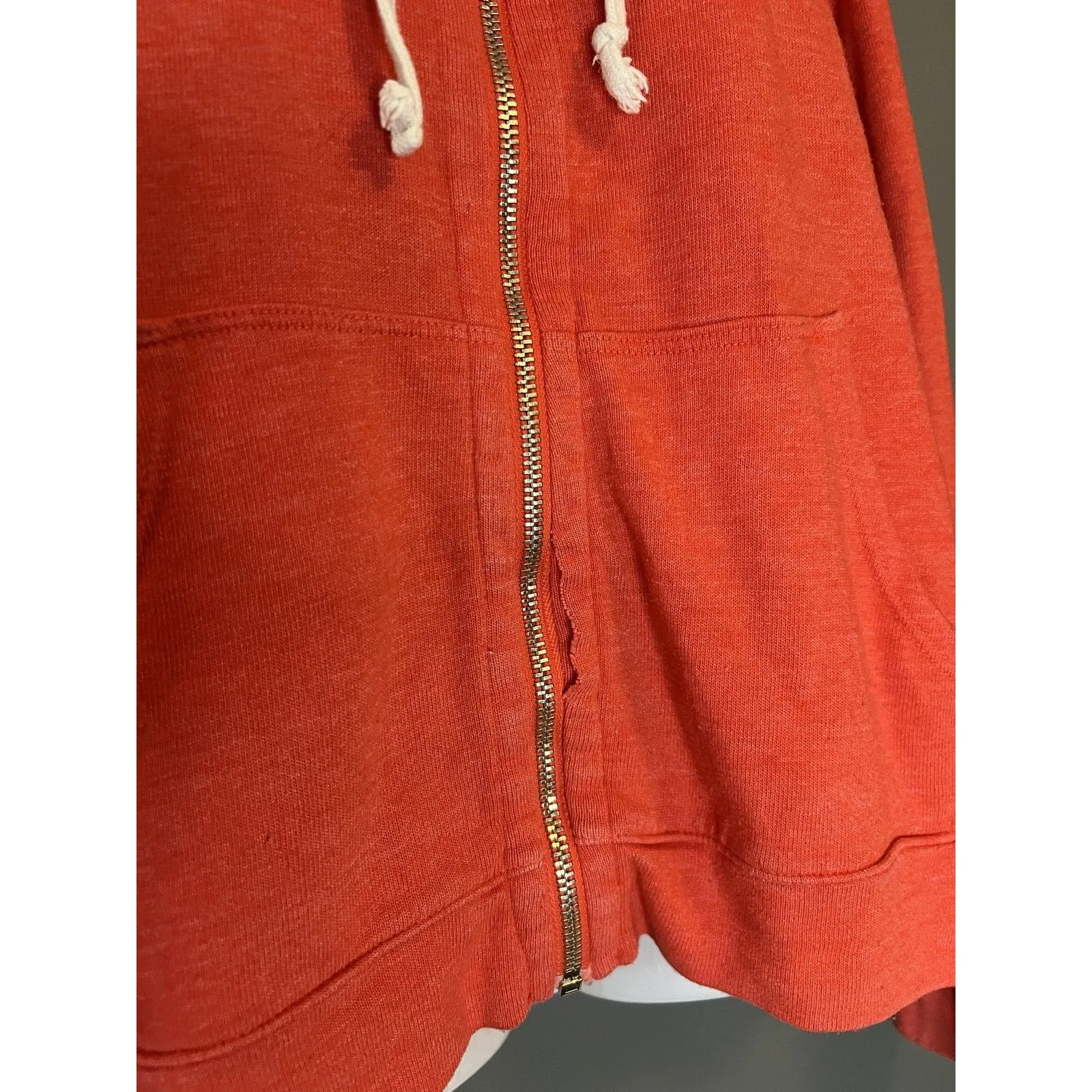 SoulCycle Hoodie Womens Large Full Zip Sleeve Spell Out Back Wheel Logo Made USA - Image 6