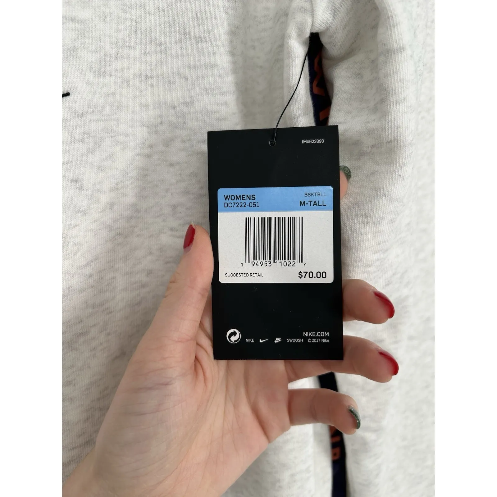 Phoenix Mercury Nike Dri Fit Center Swoosh Hoodie Womens Size MT Medium Tall - Image 4