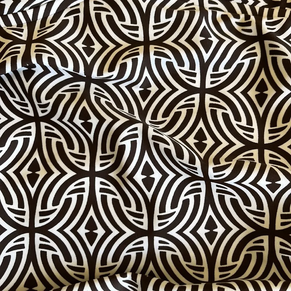 Geometric patterned one piece swim suit Brown Size XL - Image 9