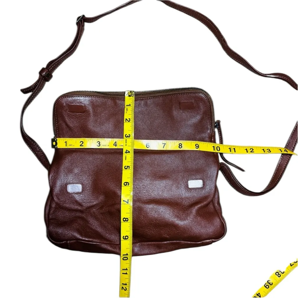 Agnes B. lamb leather Brown Crossbody Bag - Image 12