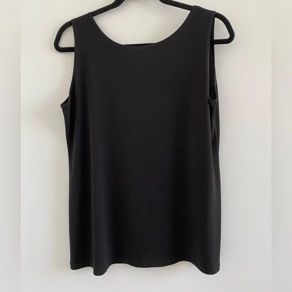 Clara Sunwoo Black Minimalist Slinky Stretch Tank Top Size Medium - Image 6