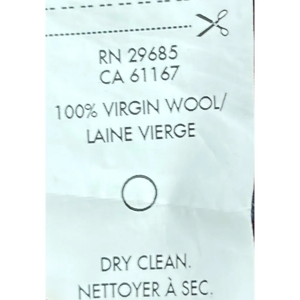 Pendleton Zip Up Hoodie Jacket Red Size Petite Small Plaid Wool Pockets Layering - Image 7