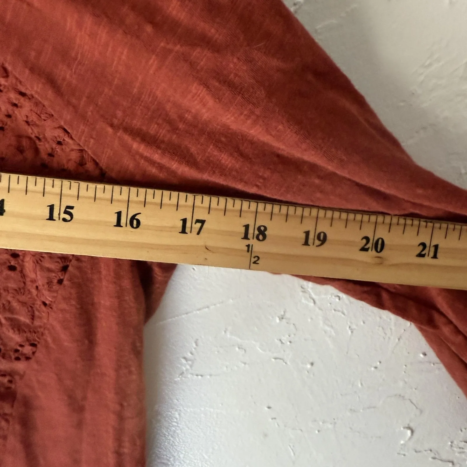 Lucky‎ Brand Shirt Womens Small Embroidered Boho Peasant Top 3/4 Sleeve Blouse - Image 6