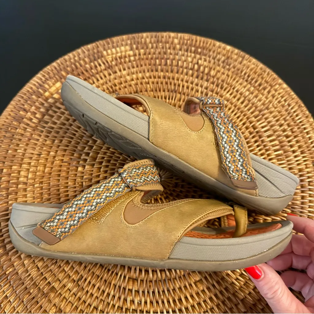 Bare traps Orange and Tan Sandals - Image 7