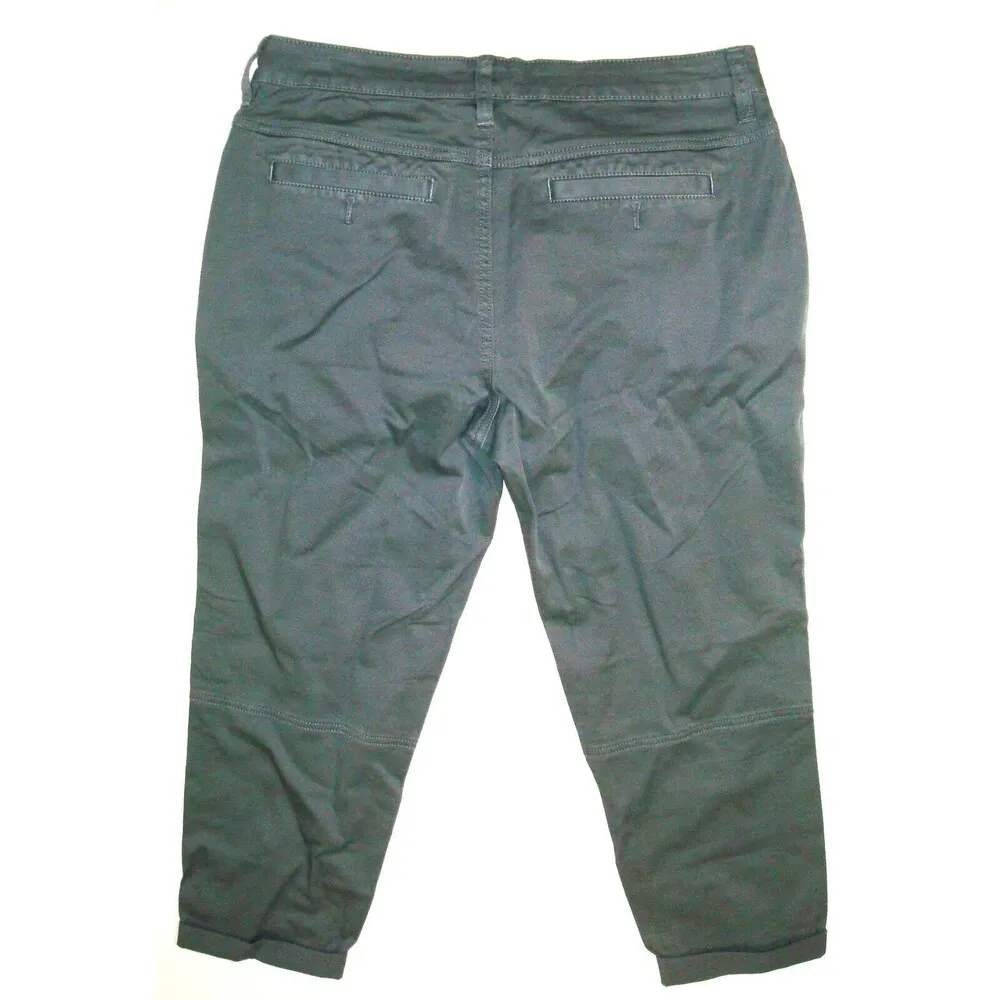 New NWT Womens Prana Pants Janessa Nickel 10 Regular Pockets Blue Gray Crop Capr - Image 8