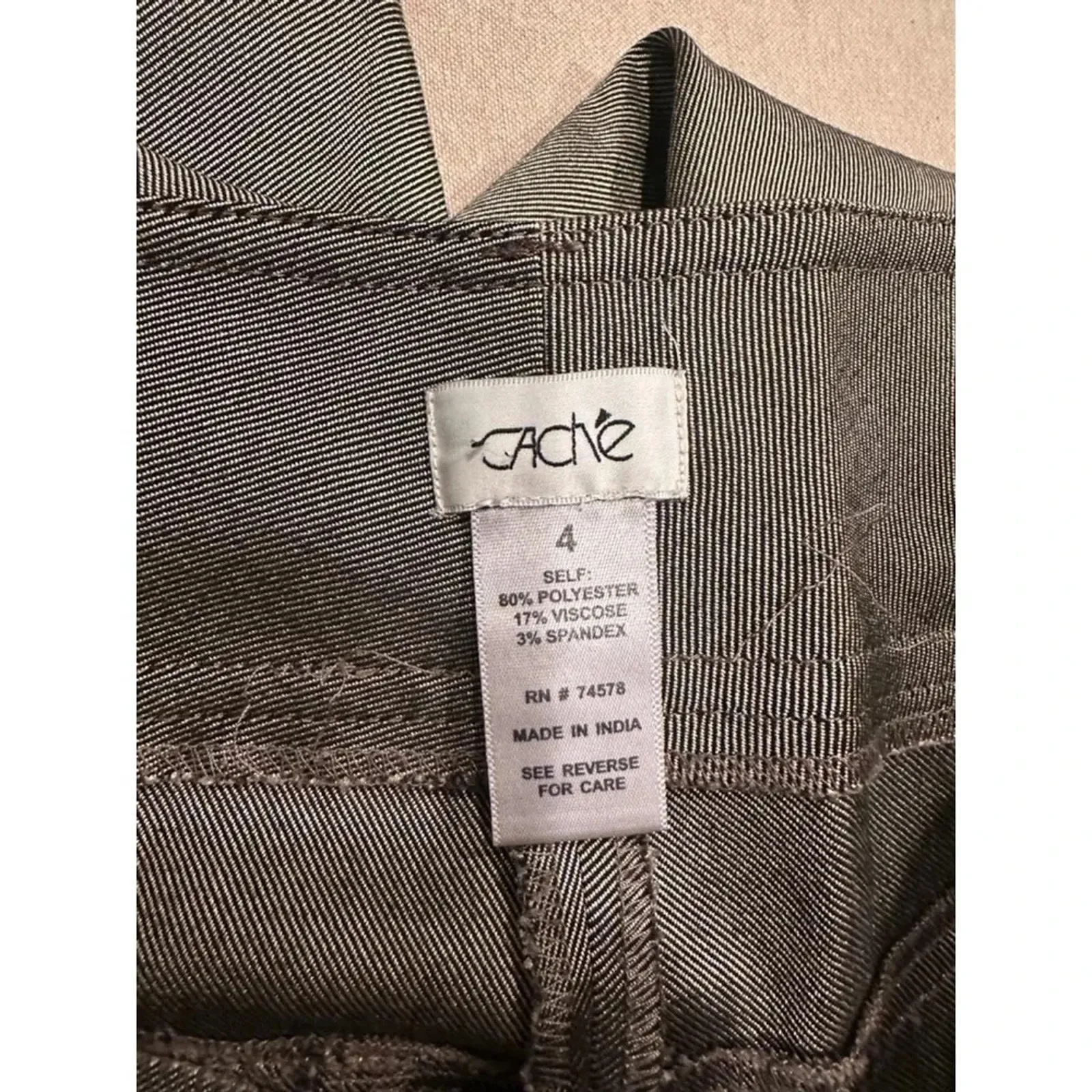 Cache Brown Flare Dress Pants Size 4 Women’s - Image 4