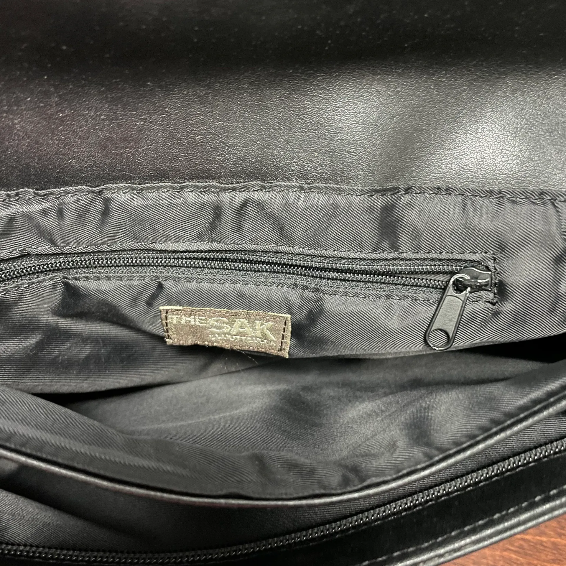 by Elliott Luka Black Shoulder Purse Black and White Houndstooth Pattern - Image 7