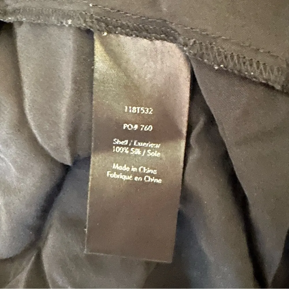 Elizabeth & James Black Chance Top size Large Oversized Silk Long Sleeve Boho - Image 12