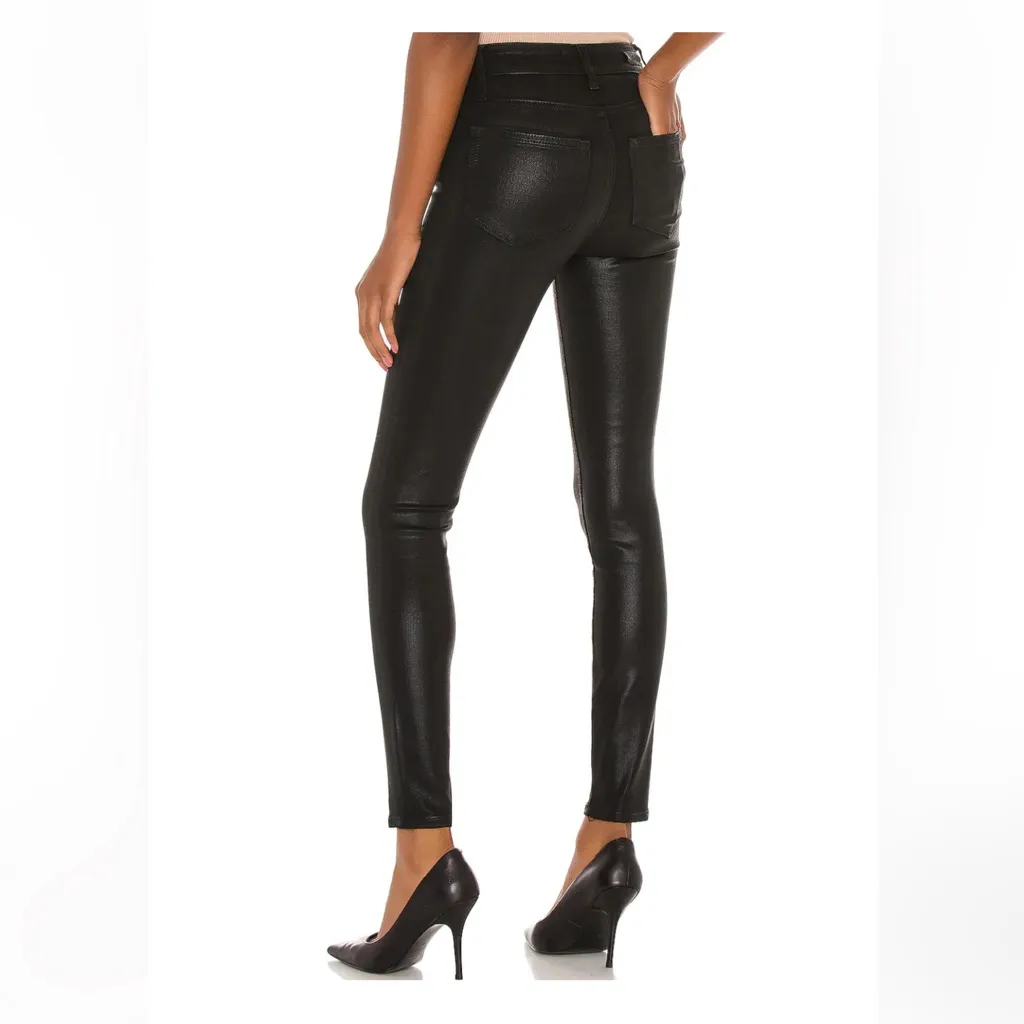 Paige Hoxton Ultra Skinny With Exposed Buttonfly in Black Fog Luxe Coating 31 - Image 3