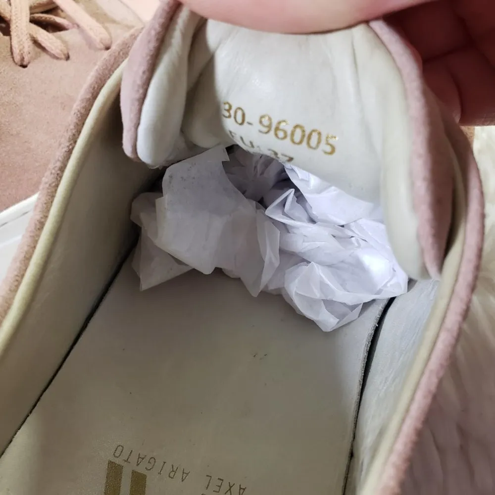 AXEL ARIGATO Women's Size 6.5 Pink Suede Designer, Casual, Lace - Image 8